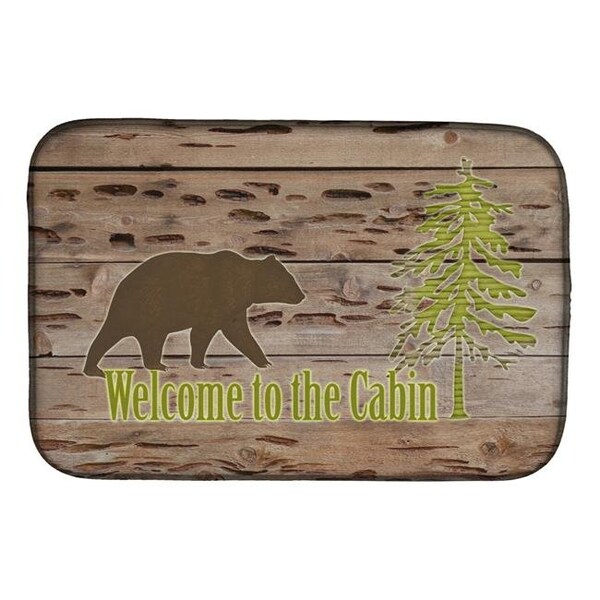 Carolines Treasures Carolines Treasures SB3081DDM Welcome to the Cabin Dish Drying Mat SB3081DDM - main